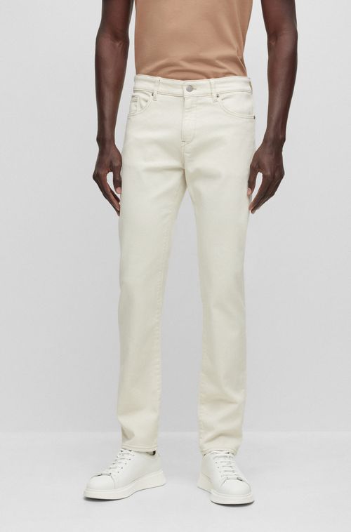 Calças Jeans Slim-Fit Em Denim Italiano Super Macio