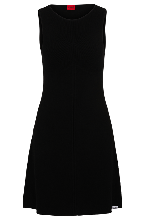 Vestido Sem Mangas Com Detalhes Em Costuras