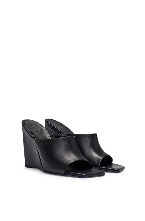 Sapatos De Salto Naomi X BOSS Em Couro
