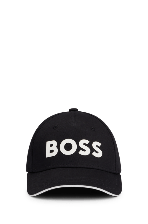 Boné De Sarja De Algodão Com Detalhe De Logo