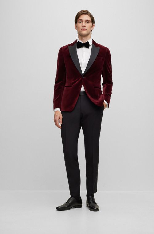 Paletó De Smoking Em Veludo De Algodão Puro