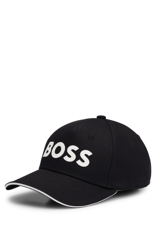 Boné De Sarja De Algodão Com Detalhe De Logo