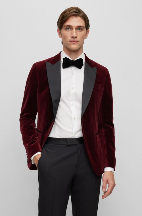 Paletó De Smoking Em Veludo De Algodão Puro