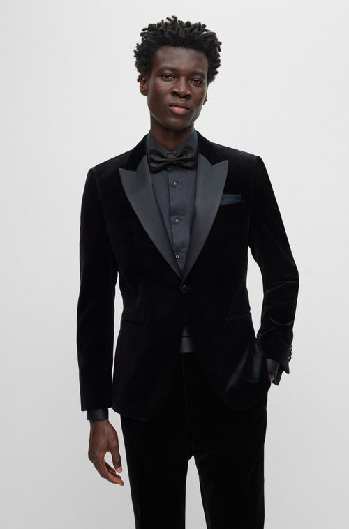 Paletó De Smoking Em Veludo De Algodão Puro