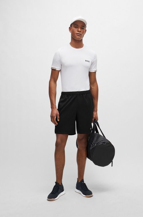 Polo Ajustada Ao Corpo BOSS X Matteo Berrettini Com Listras Características