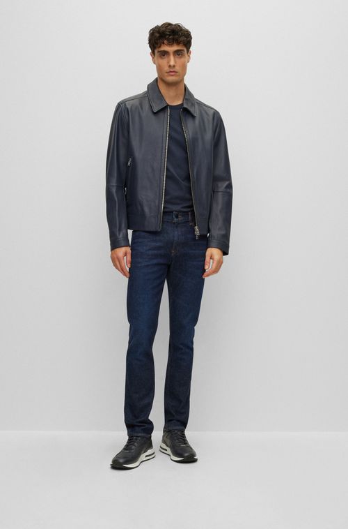Camiseta Slim Fit Em Puro Algodão Com Acabamento Líquido