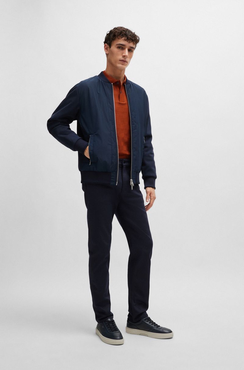 Polo De Algodão Mercerizado Porsche X BOSS Com Estrutura Xadrez