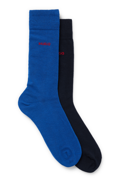 Pack Com Dois Pares De Meias Em Mistura De Algodão