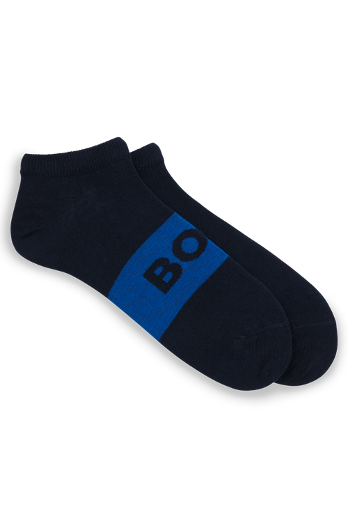 Pack Com Dois Pares De Meias De Tornozelo Em Tecido Elástico