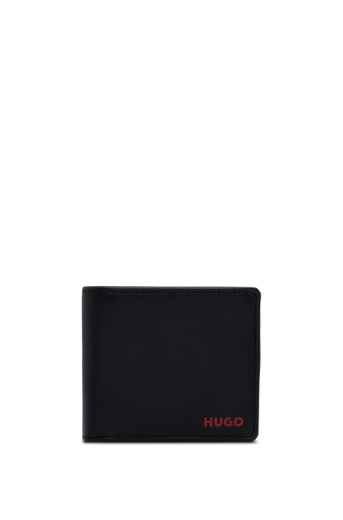 Carteira Dobrável Em Couro Com Detalhes De Logo