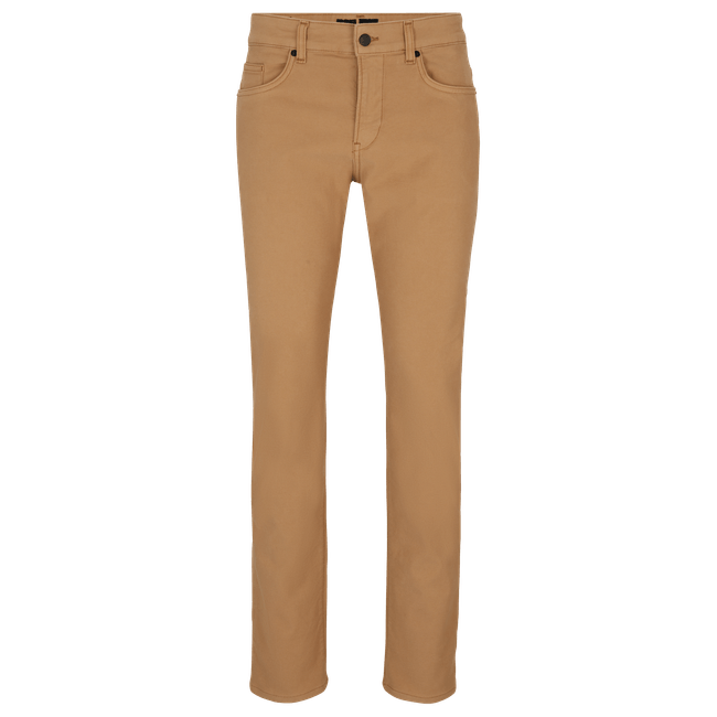 Calça Jeans Ajustável Ao Corpo Em Malha
