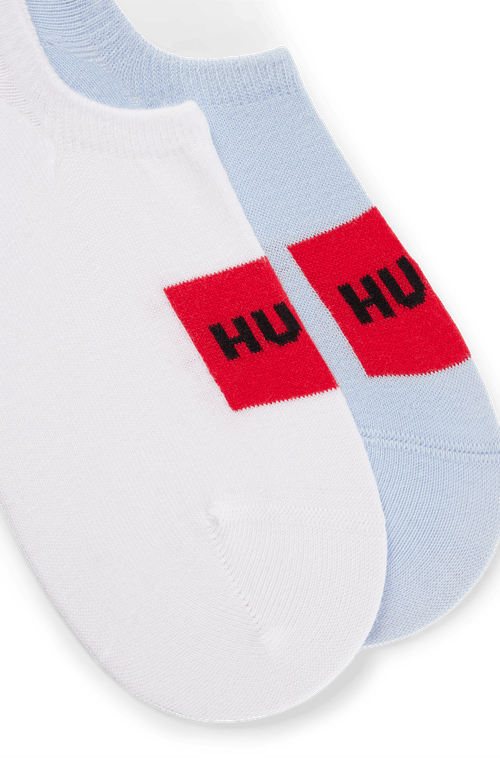 Pack Com Dois Pares De Meias Com Remendo De Logo