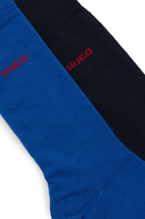 Pack Com Dois Pares De Meias Em Mistura De Algodão