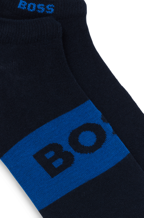 Pack Com Dois Pares De Meias De Tornozelo Em Tecido Elástico