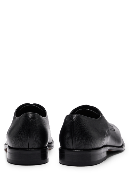 Sapatos Derby Fabricados Na Itália Em Couro Liso E Estampado