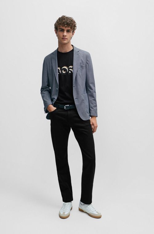 Camiseta De Jersey De Algodão Com Logo