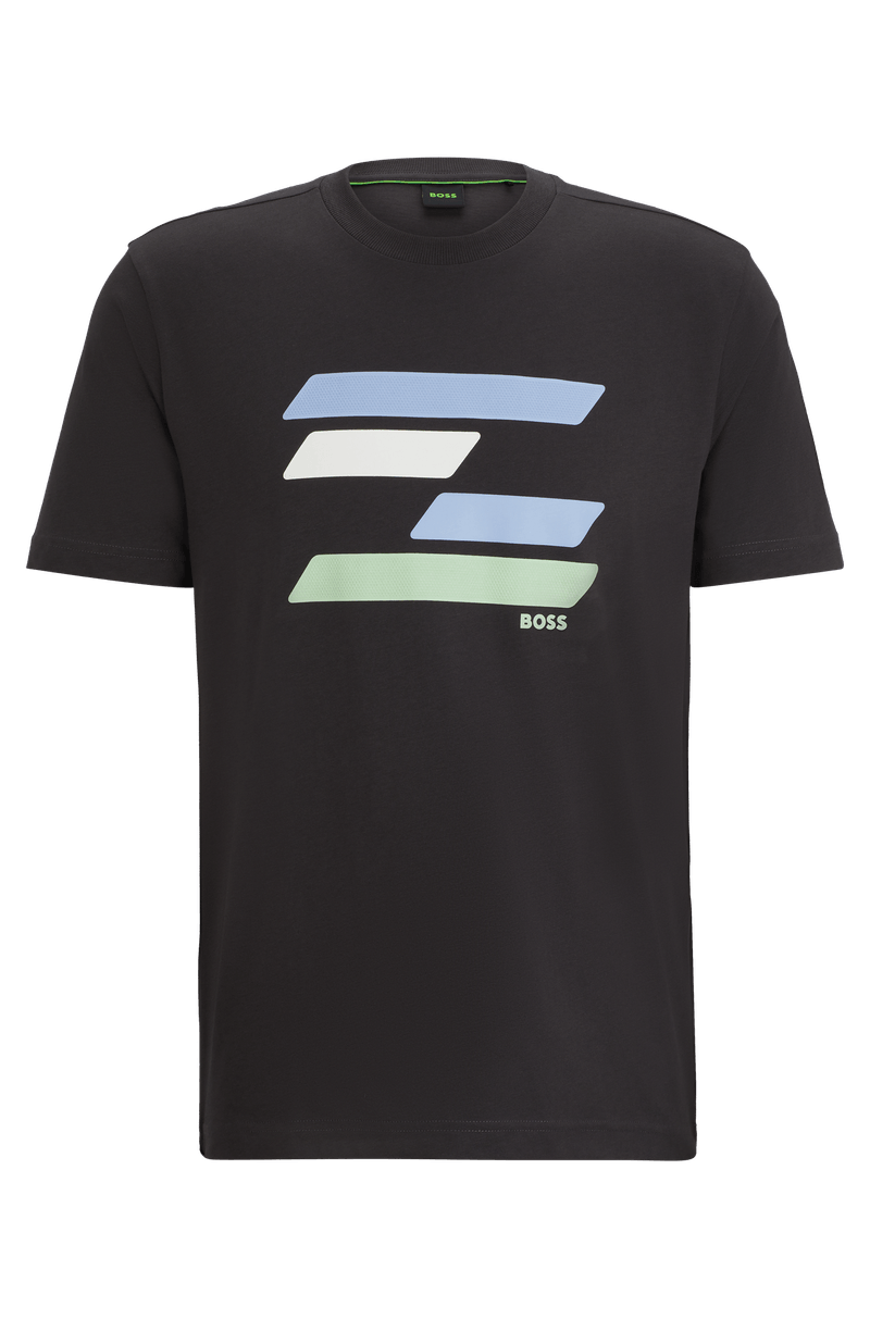 Camiseta De Algodão Com Obra De Arte Inspirada Na Bandeira