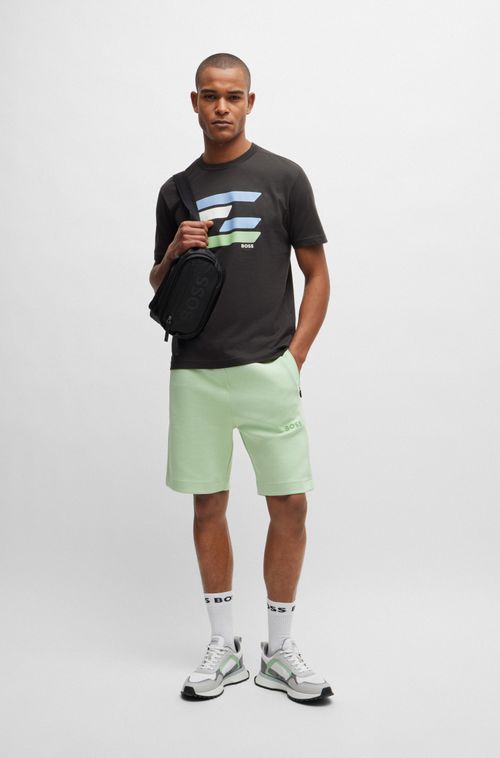 Camiseta De Algodão Com Obra De Arte Inspirada Na Bandeira