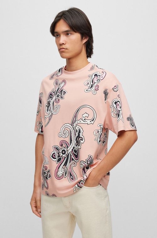 Camiseta De Tecido Duplo Com Estampa Grande