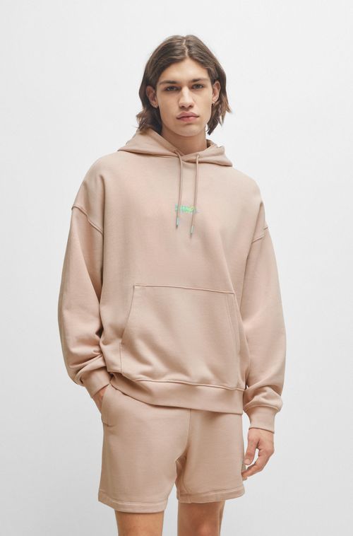 Moletom De Algodão Com Capuz E Logos Sazonais