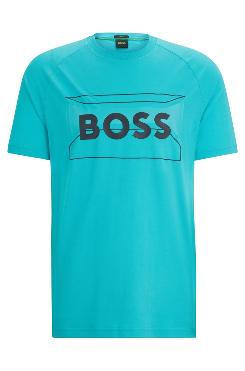 Camiseta De Algodão Misto Regular Com Arte Sazonal