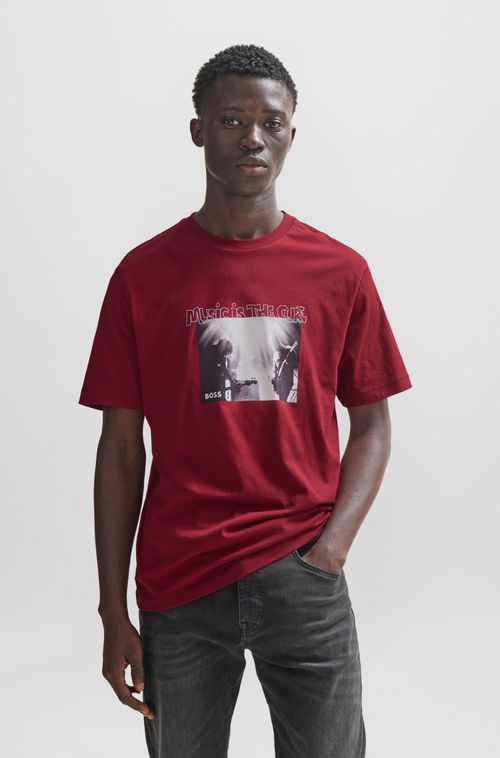 Camiseta De Algodão Com Ilustração Sazonal
