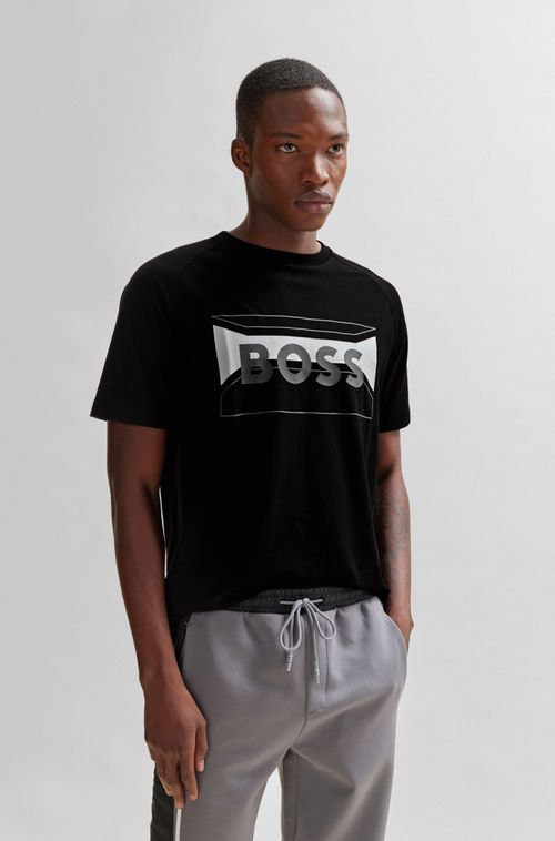Camiseta De Algodão Misto Regular Com Arte Sazonal