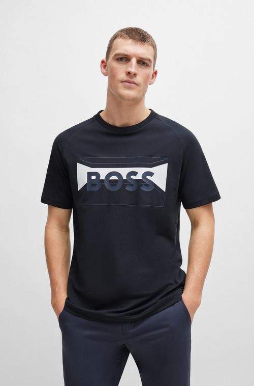 Camiseta De Algodão Misto Regular Com Arte Sazonal