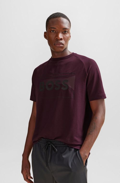 Camiseta De Algodão Misto Regular Com Arte Sazonal