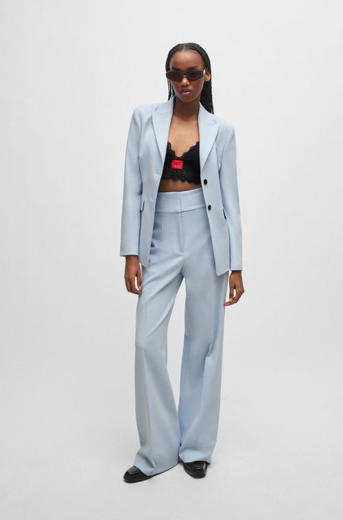 Blazer Com Caimento Descontraído Em Tecido Stretch