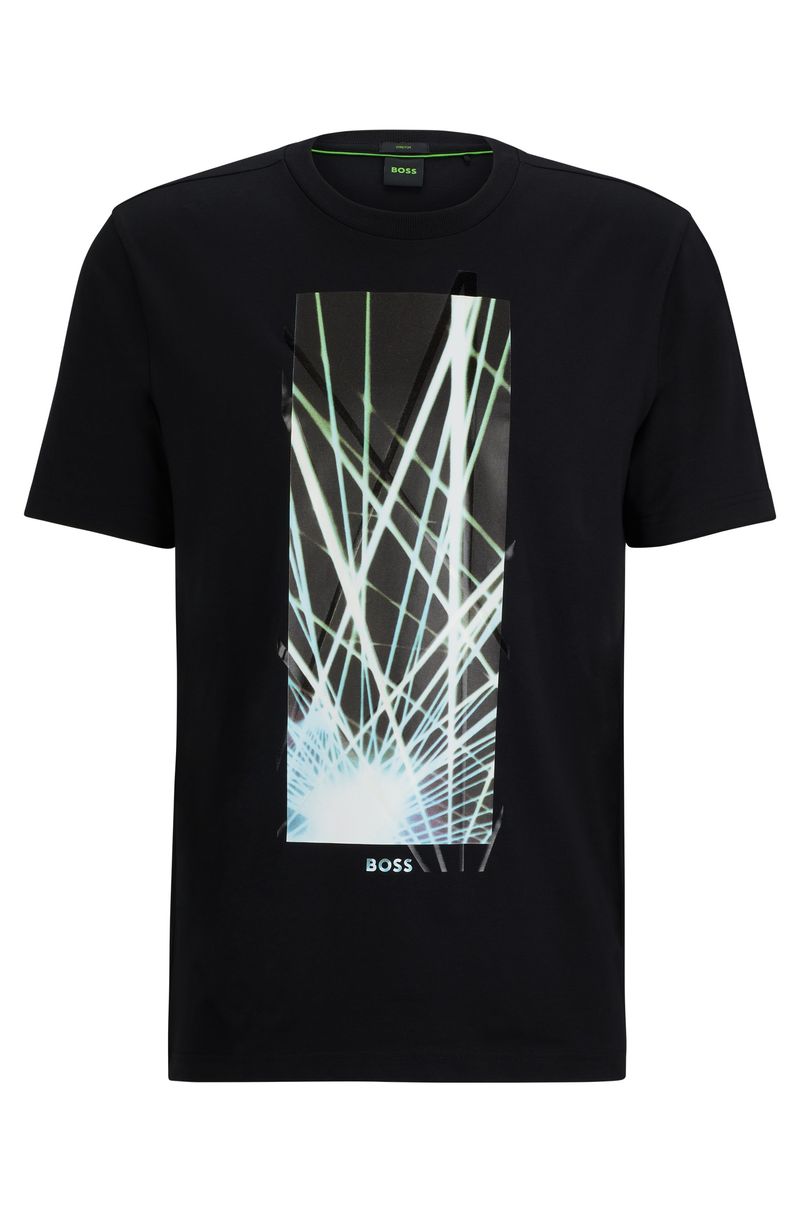 Camiseta Regular Em Algodão Com Arte Sazonal