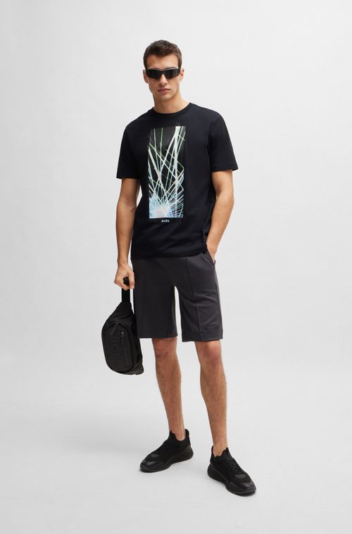 Camiseta Regular Em Algodão Com Arte Sazonal