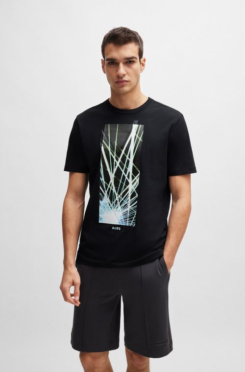 Camiseta Regular Em Algodão Com Arte Sazonal