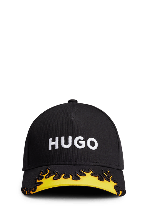 Boné HUGO Em Sarja De Algodão Com Detalhe 3D
