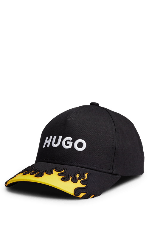 Boné HUGO Em Sarja De Algodão Com Detalhe 3D