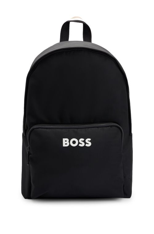 Mochila BOSS Estruturada Com Forro E Logo Em Contraste