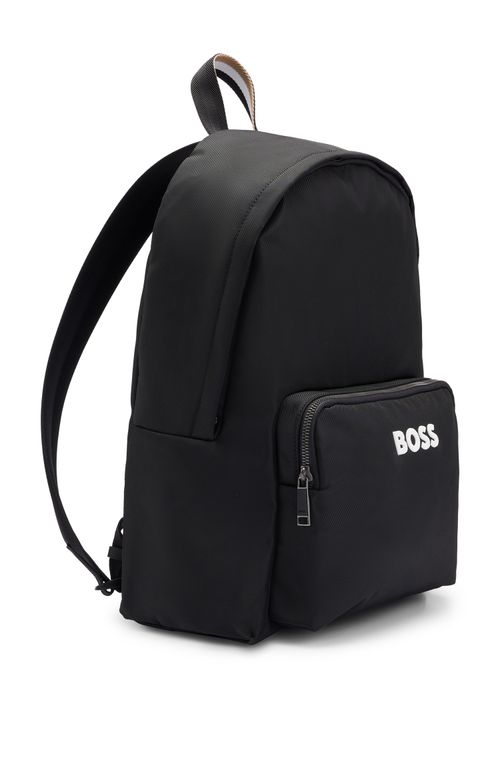 Mochila BOSS Estruturada Com Forro E Logo Em Contraste