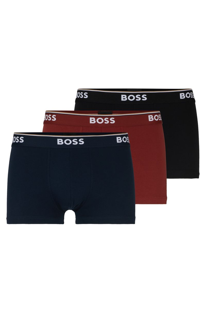 Pack Com Três Cuecas De Algodão Com Cintura De Logo