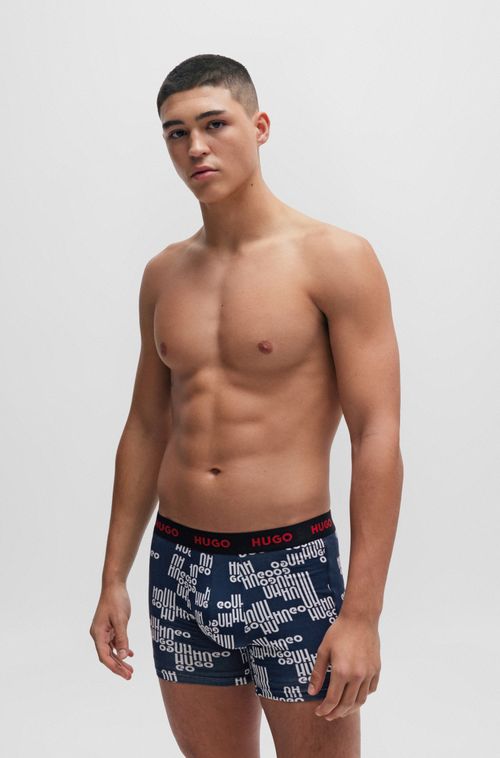 Conjunto Três Cuecas HUGO Boxer Com Elastano