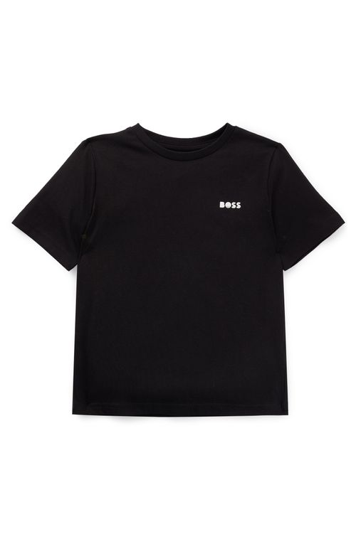 Camiseta Infantil De ajuste Regular Em Algodão Com Logo Estampado