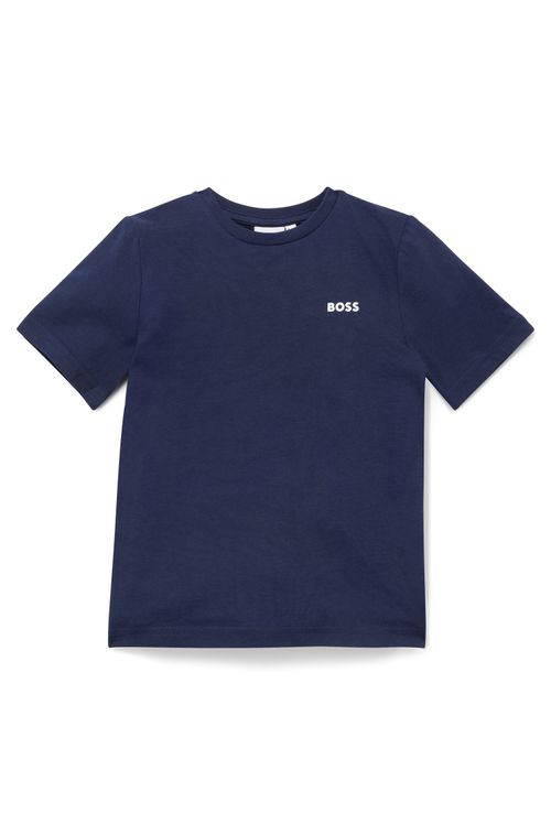 Camiseta Infantil De Ajuste Regular Em Algodão Com Logo Estampado