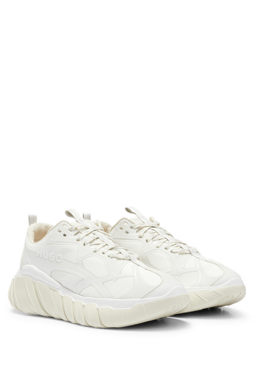 Tênis Estilo Corrida Com Ondas Decorativas Refletivas