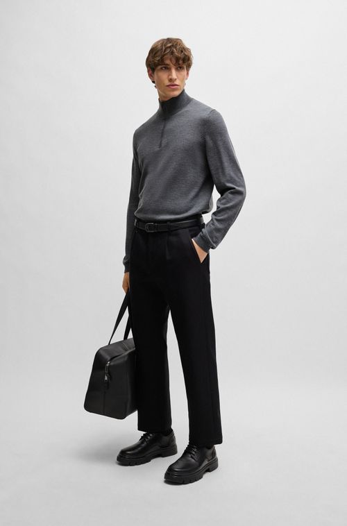 Suéter Slim-Fit Em Lã Merino Extra Fina