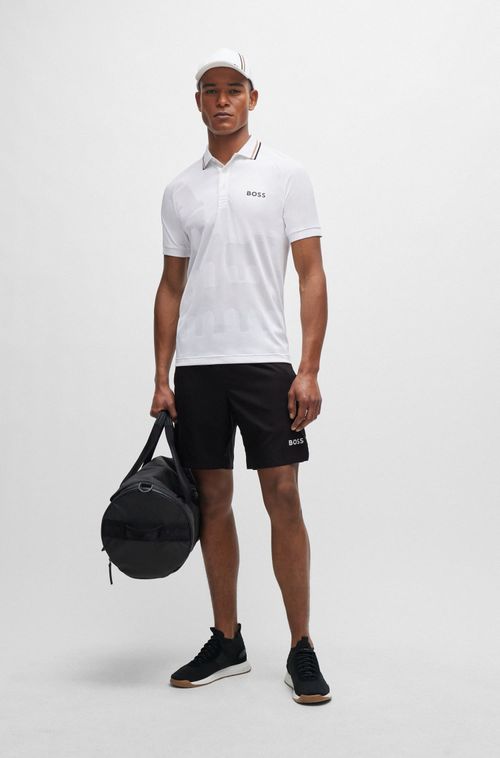 Polo Com Caimento Descontraído Jacquard