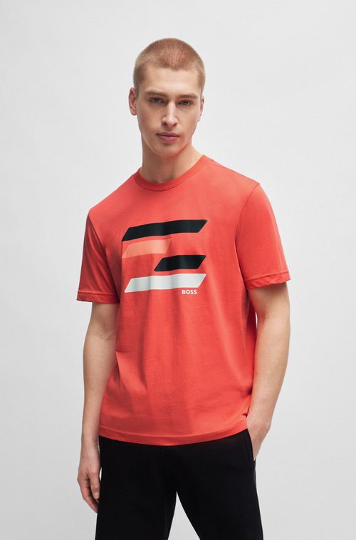 Camiseta De Algodão Com Arte Inspirada Em Bandeira