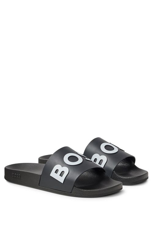 Chinelo Slide Italiano Com Logo Em Contraste
