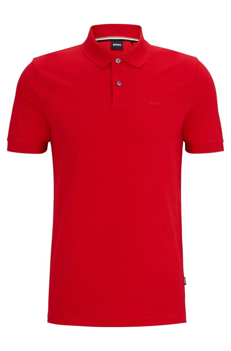 Camisa Polo Em Algodão Orgânico Com Logo Bordado