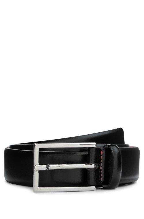 Cinto De Couro Revestido Com Fivela De Pino