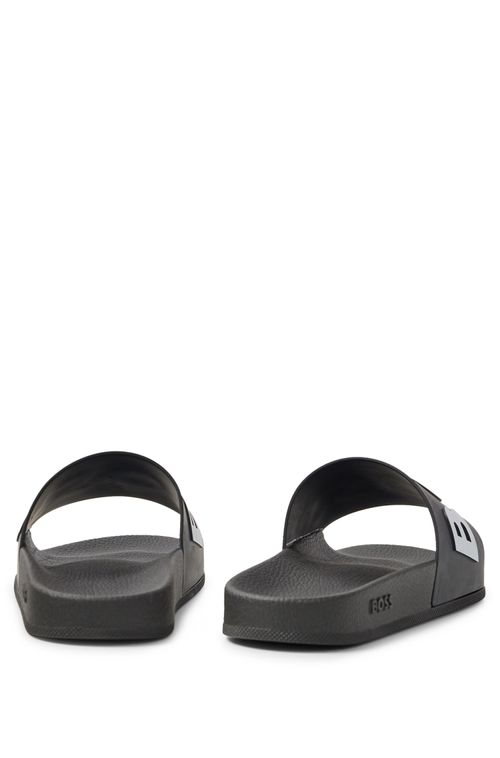 Chinelo Slide Italiano Com Logo Em Contraste