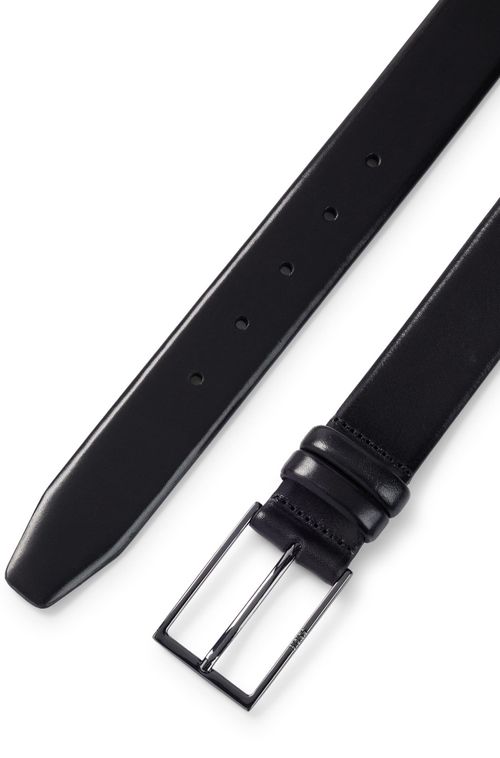 Cinto De Couro Tingido Com Fivela De Metal